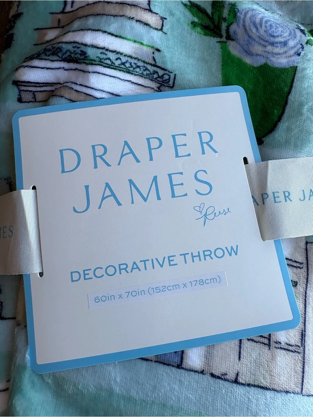 NWT Draper James Book Throw Blanket